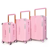 مورانو طقم شنط سفر فايبر اركان الامنيوم ثلاثة قطع...