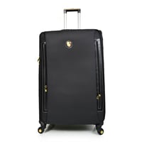 مورانو طقم شنطة سفر جلد كلاسيك سادة اربع قطع أسود