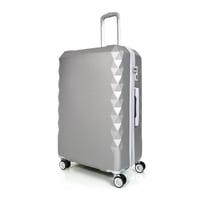 مورانو طقم شنط سفر فايبر 4 قطع سلفر