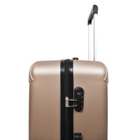 ويفز طقم شنط سفر 3 قطع فايبر فاخر مخطط عصري قولدن