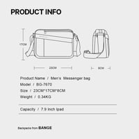 شنطة بانج كروس للرجال مقاومة للماء وبسيطة للأعمال...