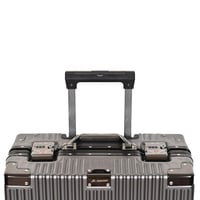 مورانو شنط سفر الومنيوم 18 أنش كبينة الطائرة رصاصي