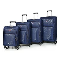 مورانو طقم شنط سفر قماش ؤ أزرق