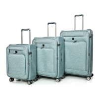 مورانو طقم شنط سفر قماش ثلاثة قطع اخضر