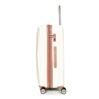 مورانو طقم شنط سفر فايبر اربع قطع بيج و روز