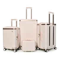 مورانو سبشل طقم شنط سفر فايبر اربع قطع وردي