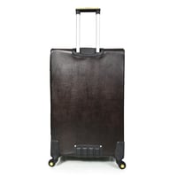 مورانو طقم شنطة سفر جلد كلاسيك سادة اربع قطع كوفي