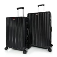 مورانو طقم شنط سفر المنيوم ثلاثة قطع تصميم أنيق وم...