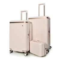 مورانو سبشل طقم شنط سفر فايبر اربع قطع وردي