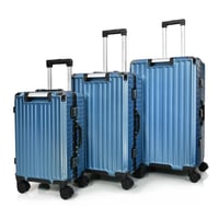 مورانو طقم شنط سفر المنيوم و فايبر ثلاثة قطع تصميم...