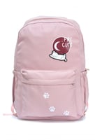 شنطة ظهر مدرسية من القماش رسمه قطه/بسة كاجول