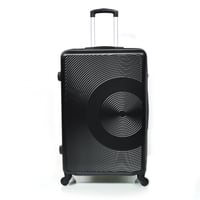 طقم شنط سفر 3 قطع من مورانو بتصميم دائري مموج أسود