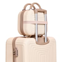 مورانو طقم شنط سفر فايبر 4 قطع بيج كاكي