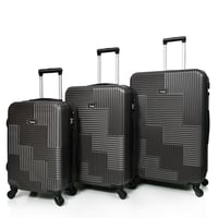 طقم شنط سفر من ويفز 3 قطع فايبر عصري رمادي