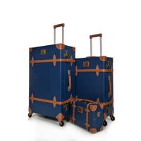 مورانو طقم شنط سفر كلاسيك جلد اربع قطع كحلي