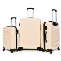 مورانو طقم شنط سفر فايبر ثلاثة قطع بيج