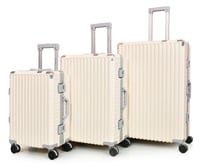 مورانو طقم شنط سفر المنيوم و فايبر ثلاثة قطع تصميم...