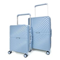 مورانو طقم شنط سفر فاخر قطعتين الامنيوم أزرق فاتح