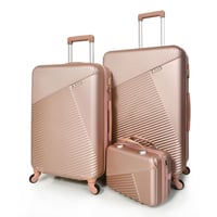 مورانو طقم شنط سفر فايبر 4قطع روز