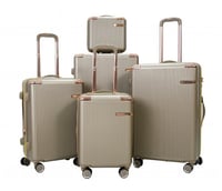 طقم شنط سفر مورانو فايبر من 5 قطع مع شنطة مكياج تص...