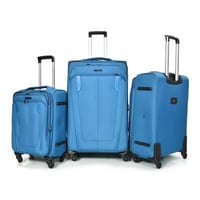 مورانو طقم شنط سفر قماش ثلاثة قطع أزرق