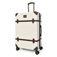 طقم شنط سفر من مورانو 4 قطع مع شنط مكياج فاخرة ابي...