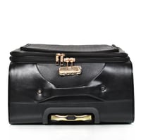 مورانو طقم شنطة سفر جلد اربع قطع اسود