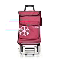 عربة تسوق مع جيب حافظ للبروده احمر 20 انش