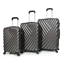 مورانو طقم شنط سفر فايبر ثلاثة قطع رمادي