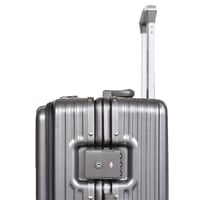 مورانو شنط سفر الومنيوم 20 أنش كبينة الطائرة رمادي