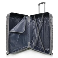 مورانو طقم شنط سفر فايبر ثلاث قطع مع شنطة مكياج بت...