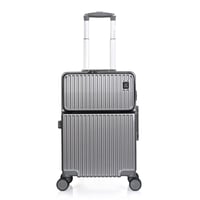 مورانو شنط سفر الومنيوم 20 أنش كبينة الطائرة رمادي