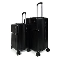 مورانو طقم شنط سفر فايبر 2 قطع أسود