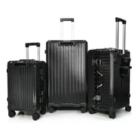 مورانو طقم شنط سفر المنيوم ثلاثة قطع تصميم أنيق وم...