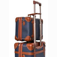 طقم شنط سفر كلاسيك جلد بلكامل مورانو اربع قطع كحلي