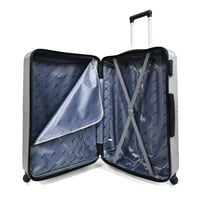 طقم شنط سفر من ويفز 3 قطع فايبر عصري سلفر