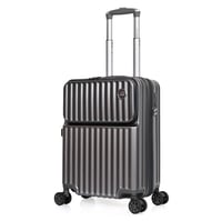 مورانو طقم شنط سفر فايبر 2 قطع رصاصي