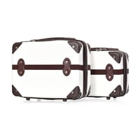 مورانو طقم شنط سفر فايبر خمسة قطع و شنطتين مكياج أ...