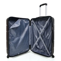 طقم شنط سفر فايبر مورانو ثلاث قطع لون كوفي