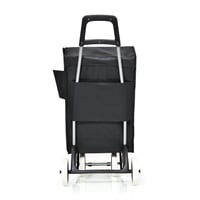 عربة تسوق مع جيب حافظ للبروده اسود 20 انش