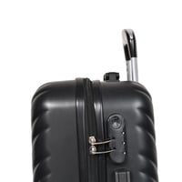 مورانو شنط سفر فايبر 20 أنش كبينة الطائرة أسود