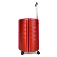 طقم شنط سفر مورانو 4 قطع بتصميم أسطواني جديد أحمر