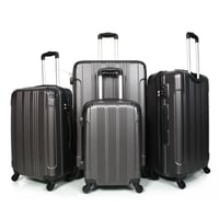 مورانو طقم شنط سفر فايبر أربع قطع رصاصي