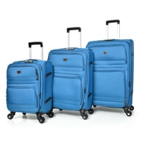 مورانو طقم شنط سفر قماش ثلاثة قطع أزرق