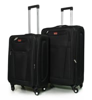 مورانو طقم شنط سفر قماش ثلاثة قطع 28.24.20 أسود