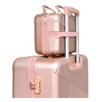 مورانو طقم شنط سفر فايبر 4قطع روز