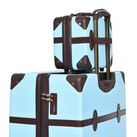 طقم شنط سفر كلاسيك مورانو من7 قطع فايبر و جلد فاخر...