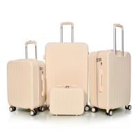 مورانو طقم شنط سفر فايبر اربع قطع بيج