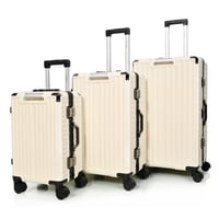 مورانو طقم شنط سفر المنيوم و فايبر ثلاثة قطع تصميم...