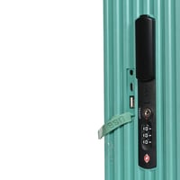 مورانو شنط سفر فايبر 20 انش بجيب أمامي أخضر